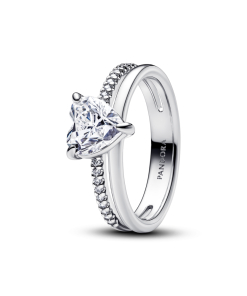 Double Band Heart Ring