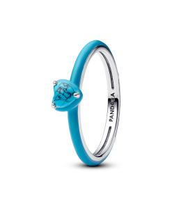 Turquoise-coloured Heart Stone Ring