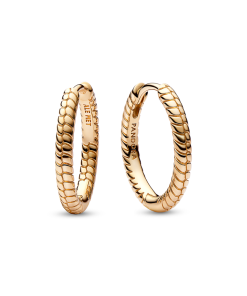 Pandora Moments Small Charm Hoop Earrings