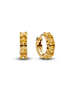 Yellow Hoop Earrings