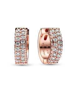 Pandora Timeless Pavé Double-row Hoop Earrings