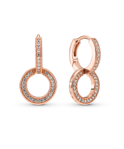 Sparkling Double Hoop Earrings