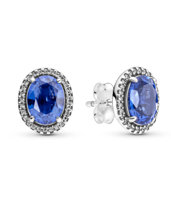 Sparkling Statement Halo Stud Earrings