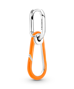 Pandora ME Bright Orange Hoop Link Earring