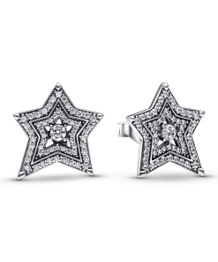 Celestial Asymmetric Star Stud Earrings