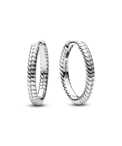 Pandora Moments Small Charm Hoop Earrings