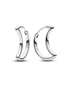 Moon Hoop Earrings