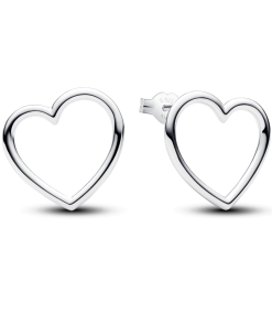 Front-facing Heart Stud Earrings