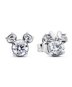 Disney Mickey Mouse & Minnie Mouse Sparkling Stud Earrings