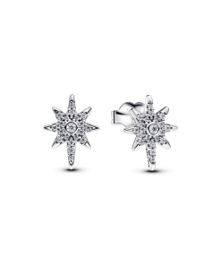 Sparkling North Star Stud Earrings