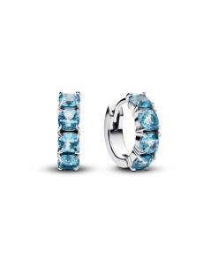 Light Blue Hoop Earrings