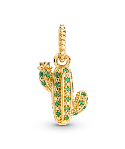 Sparkling Desert Cactus Pendant