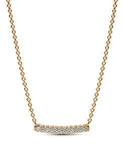 Pandora Timeless Pavé Single-row Bar Collier Necklace