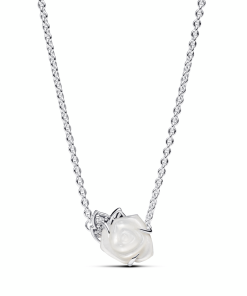 White Rose in Bloom Collier Necklace
