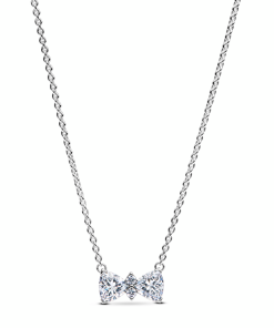 Sparkling Bow Necklace