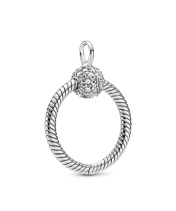 Pandora Moments Small Pavé O Pendant