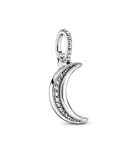Sparkling Crescent Moon Pendant