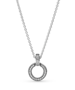 Double Circle Pendant & Necklace