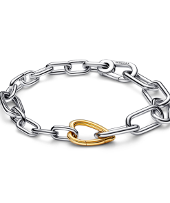 Pandora ME Two-tone Heart Link Chain Bracelet
