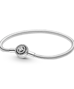 Pandora Moments Halo Snake Chain Bracelet