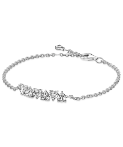 Sparkling Endless Hearts Chain Bracelet