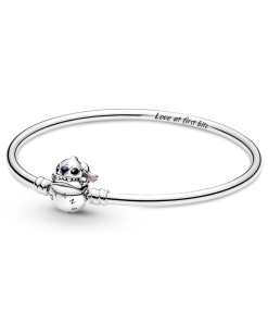 Pandora Moments Disney Stitch Biting Clasp Bangle