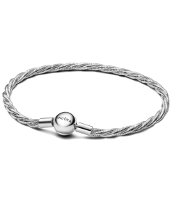 Round Pandora Clasp Twisted Snake Chain