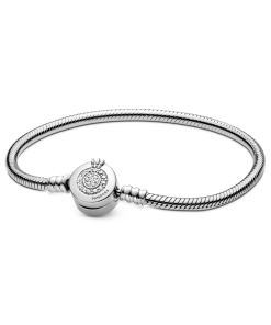 Pandora Moments Sparkling Crown O Snake Chain Bracelet