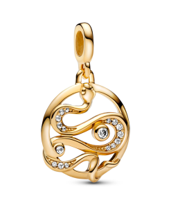 Pandora ME Pavé Snake Medallion