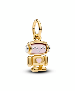 Spinnable Face Robot Dangle Charm