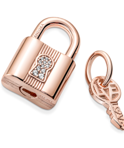 Padlock & Key Dangle Charm