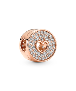 Pavé & Heart Anniversary Charm