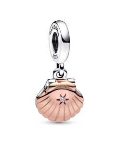 Pandora Club 2023 Sea Shell & Treated Freshwater Cultured Pearl Dangle Charm