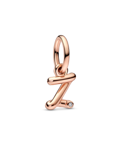 Letter Z Script Alphabet Dangle Charm