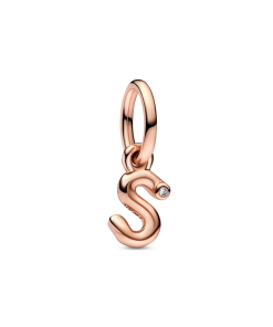 Letter S Script Alphabet Dangle Charm