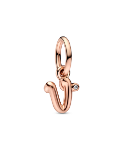 Letter V Script Alphabet Dangle Charm