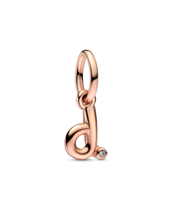 Letter D Script Alphabet Dangle Charm