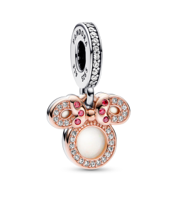 Disney Minnie Mouse Silhouette Double Dangle Charm