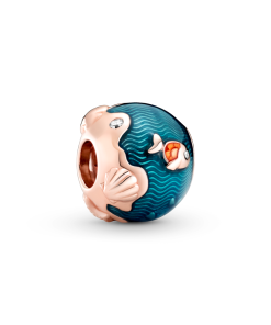 Shimmering Ocean Waves & Fish Charm