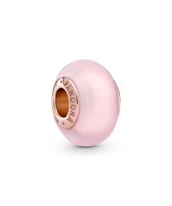 Matte Pink Murano Glass Charm