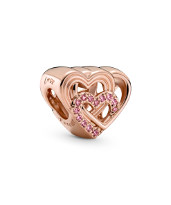 Intertwined Love Hearts Charm