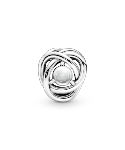 Clear Eternity Circle Charm