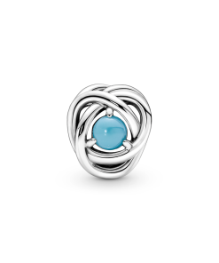 Blue Eternity Circle Charm