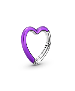 Pandora ME Bright Purple Styling Heart Connector