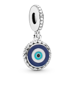 Evil eye silver dangle