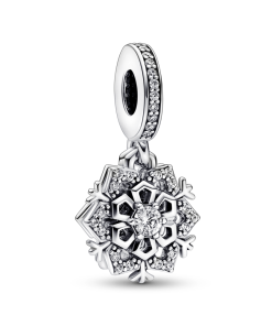 Sparkling Snowflake Double Dangle Charm