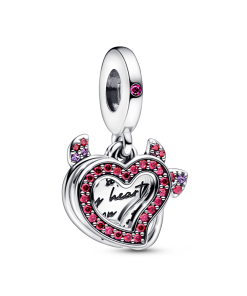 Heart Double Dangle Charm