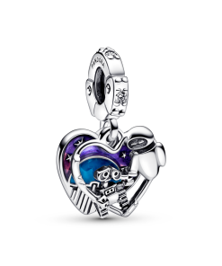 Disney Pixar Wall-E & Eve Glow-in-the-dark Dangle Charm