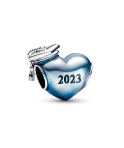 Blue 2023 Graduation Heart Charm