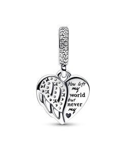 Heart & Angel Dangle Charm